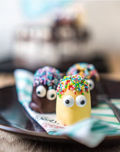 RUF Zucker-Augen, essbare Deko-Augen zum Verzieren von Cookies, Muffins, Cupcakes & Törtchen, für Halloween, Weihnachten & Kinder-Geburtstage, 1 x 75g