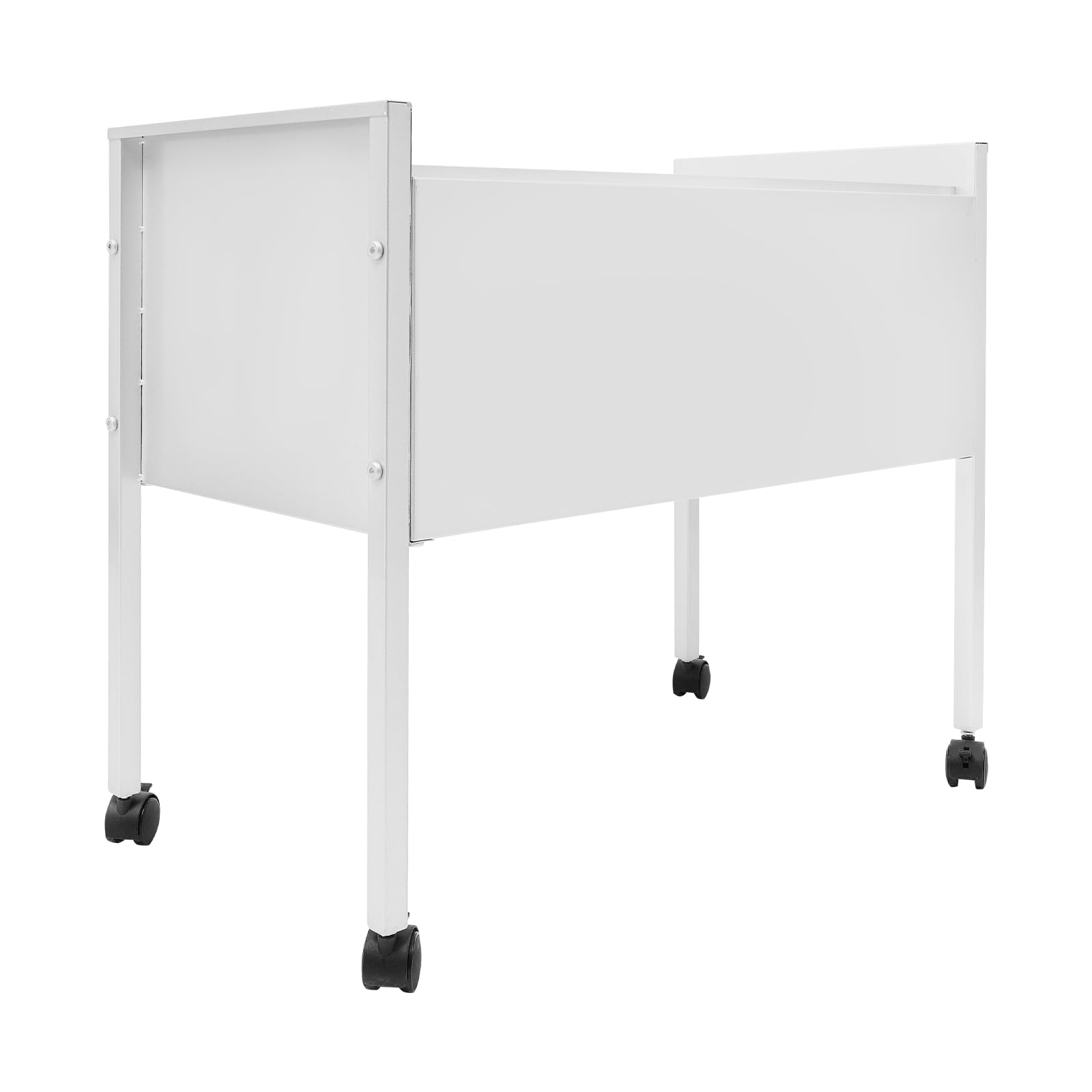 Carro archivador colgante 100 Carro de oficina con ruedas duradero para oficinas, salas de conferencias, estudio, apartamentos (plata 70 x 37 x 60 cm (capacidad 80))