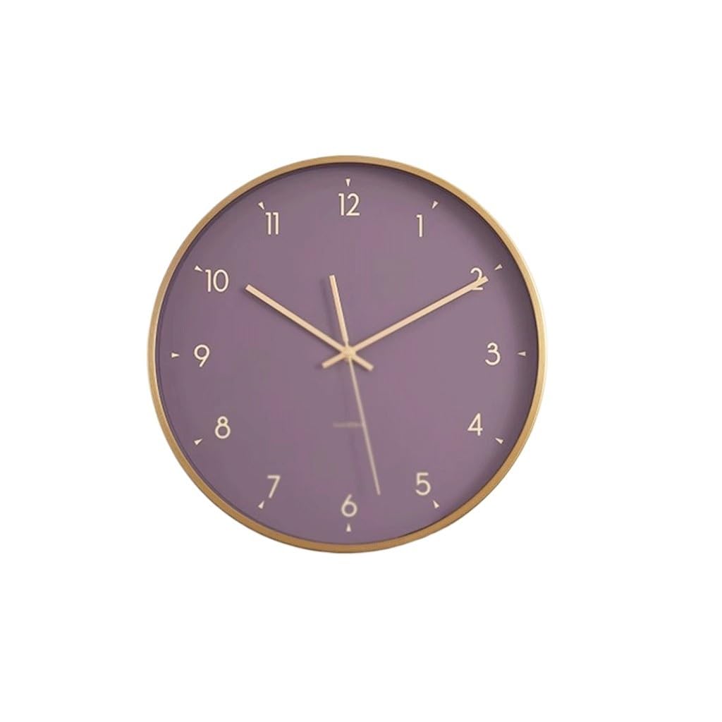 Horloge murale violette créez une ambiance salon apaisante