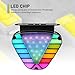 Foelony Colorful Triangle Brake LED Light, 12-24V Triangular Brake Tail Warning Flash Lamp, Car Anti-Collision Flashing Tail Lights, Universal for Cars, Trucks, Motorcycles, Bikes