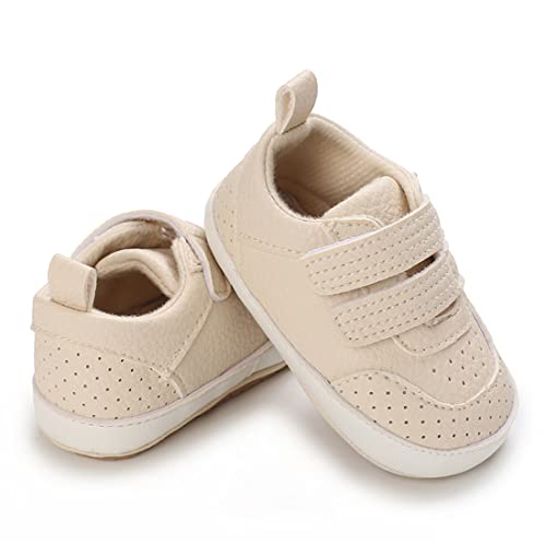 Image of E-FAK Baby Shoes Boys Girls Infant Sneakers Non-Slip Rubber Sole Toddler Crib First Walker Shoes
