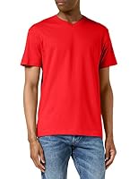 Stedman Apparel Herren Classic-T V-Ausschnitt/ST2300 Regular Fit Kurzarm T-Shirt Gr. S, scharlachrot – Ansicht 2
