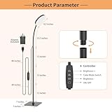 Mojimdo LED Floor Lamp, 10W Reading Standing Lamps with 3 Color Temperature & 5 Brightness Levels, Dimmable Floor Lamp for Living Room, Bedroom, Office - Image 8