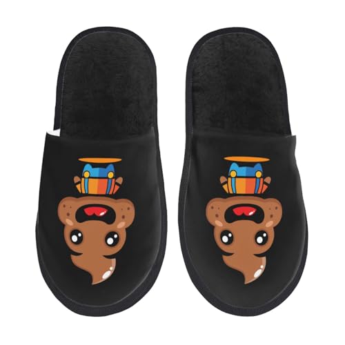 Chaussons Caca Mignon Antidérapantes Pantoufles Anti Odeur Slippers Pour D'Intérieur Unisex Chambre M