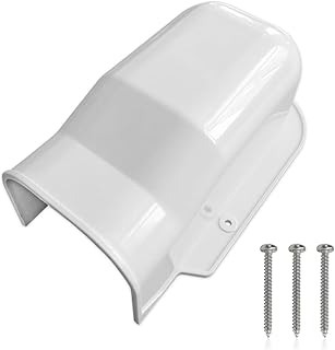 Wandanschlußstück, Kanal Klimaanlage Kabelkanal Line Abdeckung Kit, Dekorative PVC-Rohrabdeckung für Wanddurchführung, Zentrale Klimaanlage und Wärmepumpe Linie, Wandanschluss