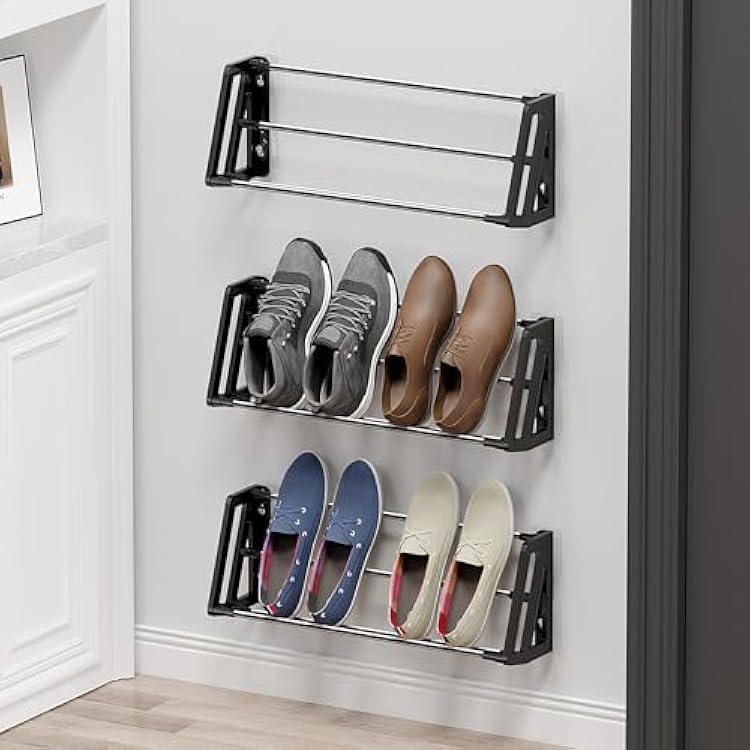 Shoe Box Wall Mount Storage Ideas Diy Shoe Rack Wall Mounted Diy