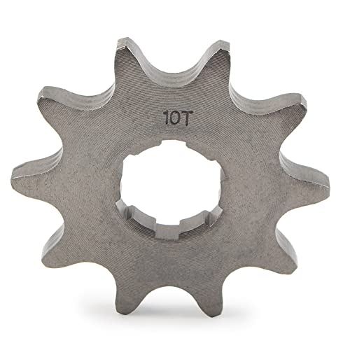 SIKUAI Piñón delantero del motor 520 10T 20 mm para motos de cross, cuatriciclos, karts, etc. de 125 cc a 250 cc