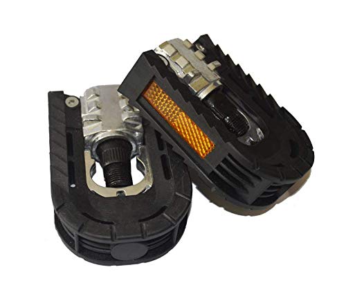 Bluesunshine Bicycle Folding Pedals Aluminum Alloy Anti-Skid Mountain Wide Platform Bike Pedals Universal 9/16 Inch Road Bike Hybrid Pedals For Bmx Bike Mtb Bike City Bike #TOP4