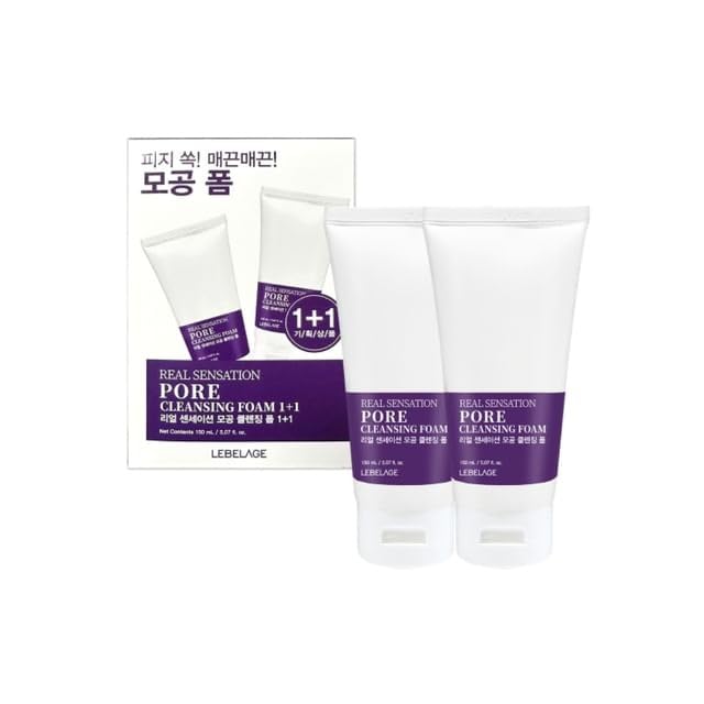 LEBELAGE Temizleyici 2’li Set Real Sensation Pore Cleansing Foam 1 1