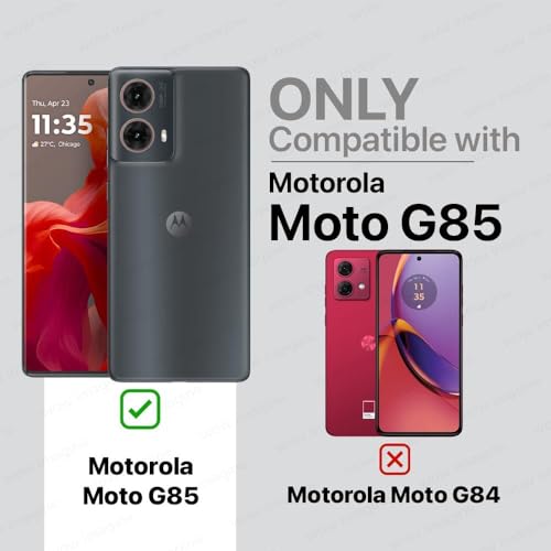 Image of WOW IMAGINE Crystal Clear Transparent Back Case Cover for Motorola Moto G85 5G | Full Device & Camera Protection Shockproof TPU | Flexible Silicone Back Cover Case - Transparent