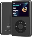 MP3 Player with Bluetooth Black 64GB Video EBOOK Black