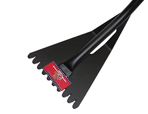 BULLY TOOLS Shingle Shovel - 10-Gauge Steel Heavy Duty Tool with Long Fiberglass Handle for Roofing Tear-Off, Landscaping & Yard Work, Ideal for Lifting & Removing Shingles - 100% Made in The USA
