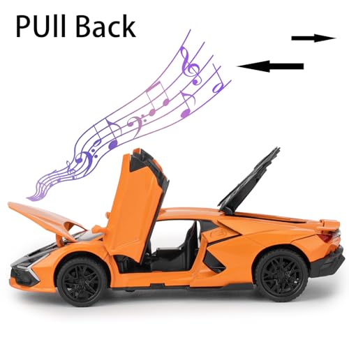 BDTCTK Auto a escala 1:32 compatible Lamborghini Aventador miniatura 5