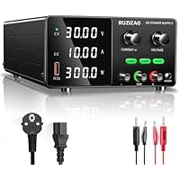 RUZIZAO Fuente de Alimentación CC 30V 10A 300W Regulable Fuentes
