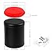 Felt Lined Dice Cup PU Leather Set, Quiet Shaker for Dice Board Family Games Yahtzee Farkle, Set of Six 16mm Rolling Dice Include