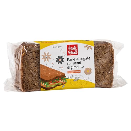 Baule Volante Girasole e Pane di Segale Bio - Pane di Segale Integrale - Ricco di Fibre - 500 g