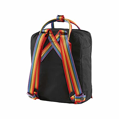 Fjällräven Kånken Mini Black - Rainbow Pattern