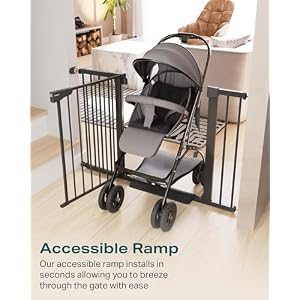 Cumbor 29.7-46" Baby Gate for Stairs, Mom's Choice Awards Winner-Auto Close Dog Gate for the House, Easy Install Pressure Mounted Pet Gates for Doorways, Easy Walk Thru Wide Safety Gate for Dog, Black Cumbor 29.7-46″ Baby Gate for Stairs, Mom’s Choice Awards Winner-Auto Close Dog Gate for the House, Easy Install Pressure Mounted Pet Gates for Doorways, Easy Walk Thru Wide Safety Gate for Dog, Black