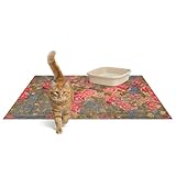 Lovewag Cat Litter Box Mats 2 Pack - Large 36x48 Inch Machine Washable, Easy Clean, Non-Slip, Waterproof Mats for Indoor Cats - Kitty Litter Mess Control & Pet Urine Floor Protection - (Heirloom Rose)
