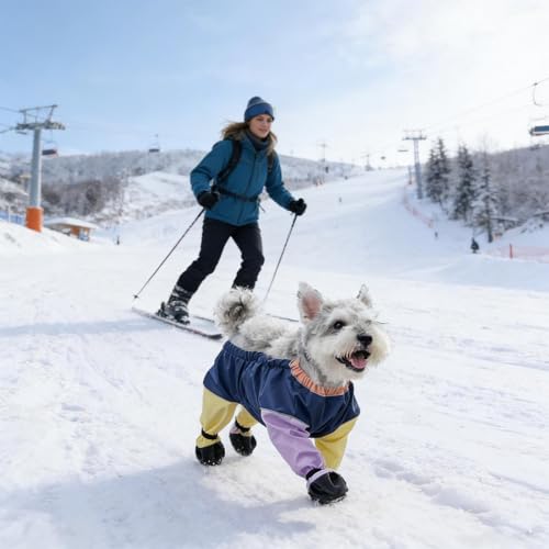 Traje de nieve para perros ideal para excursionismo y paseos de invierno en la montaña 8