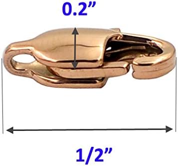 DGOL 8pcs AISI 316L Stainless Steel Jewelry Making Lobster Claw Necklace Bracelet Clasps Bright Silver Color - Image 6