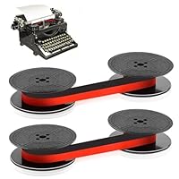 2 Stück Schreibmaschinenband,10M Farbband Schreibmaschine für DIN 2103,DIN 32755 und Andere Alte Schreibmaschinen (Rot + Rot)