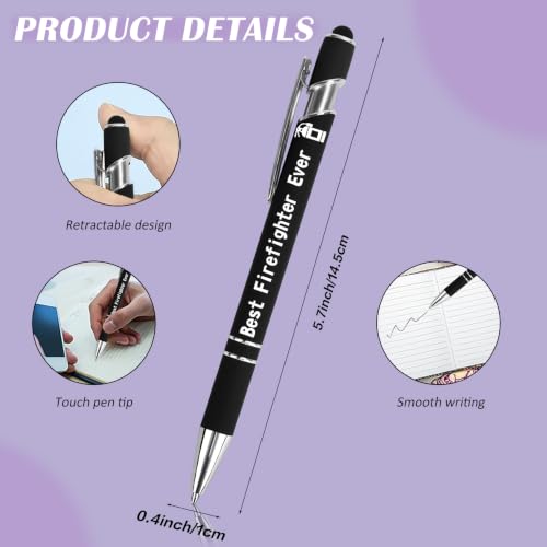 Firefighter Gifts Stocking Fillers Mothers Fathers Day Birthday Valentines Thanksgiving Halloween Easter International Chinese New Year Special Meaningful Ballpoint Pens Gifts for Firefighter - Image 2