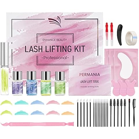 PERMANIA Eyebrow Lamination Kit, Eyelash Perming Kit-Lash Lift Kit Cruelty Free-lvl lash lift kit Includes All Tools & Accessories,Semi-Permanent Brow Lift Kit Cover