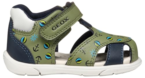 Geox Chłopiec B Sandały Zapito Boy, Pistachio Navy, 26 EU