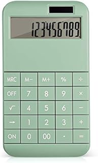 EooCoo Office Calculator, 12 Digit Large LCD Display Solar Battery Standard Desk Calculator - Green