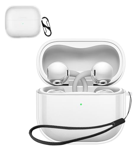 For HUAWEI FreeClip 2 �P�[�X [HVUYAL] ���� �y�� TPU�f�� �[�d�Ή� ���������܂� �����h�~�p�̃t�b�N�𓋍ڂ��� �y�� �L�Y�h�~ �h�k �h�o �����ɂ��� �_�炩�ȃV �Ռ� �z�� �X���� �\�t�g �P�[�X�J�o�[ �����h�~�ی�