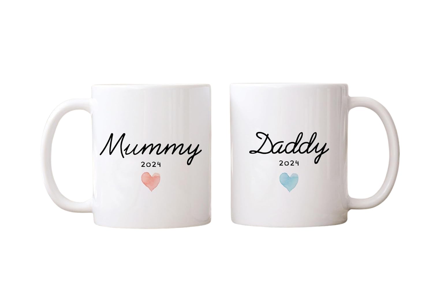 Pomchick Personalised New Mummy and Daddy Mug | Baby Shower | Christmas Mother's Day for Mum Dad | Pregnancy Announcement