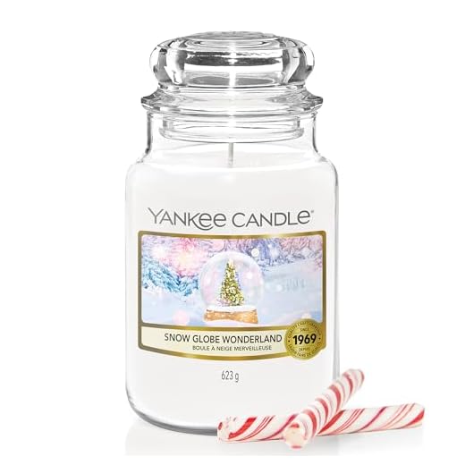 Yankee Candle Duftkerze | Große Snow Globe Wonderland Duftkerze im Glas | Snow Globe Wonderland Kollektion | Brenndauer: bis zu 150 Stunden | Perfekte Geschenke für Frauen