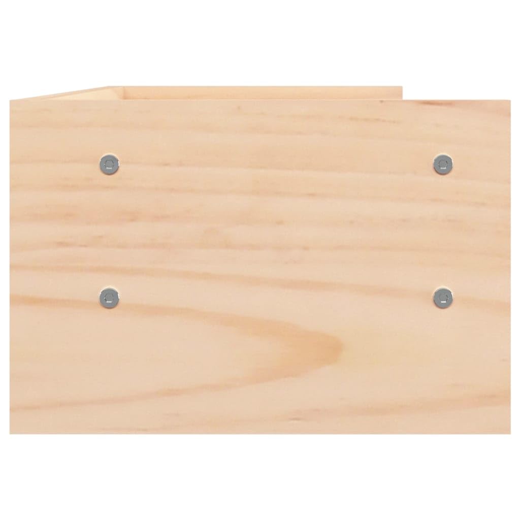 Soporte para monitor de madera de pino, 50 x 24 x 16 cm