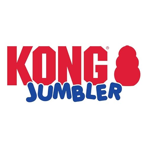 KONG Jumbler Ball - Interactive Dog Toy for Dog & Puppy Playtime - Fetch Toy with Tennis Ball - Dog Supplies for Engaging Play (Medium/Large) - Thumbnail 6