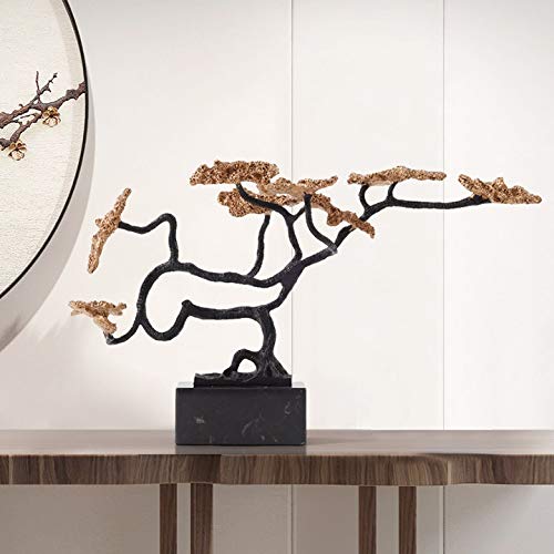 Walnuta Welcome Pine Sculpture Decoration Hotel Lobby Iron Art Metal Pine Cypress Living Room Entrance Hallway Soft Decoration #TOP2