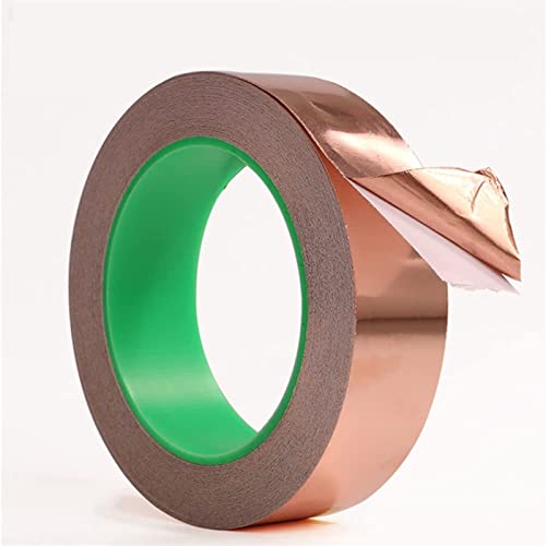 ZAMAKS Fita adesiva condutora de folha de cobre dupla fita adesiva de blindagem fita adesiva de um l