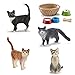 Produktbild Farm World Schleich Katzen (13770 + 13771 + 13836 + 13893) + 42293 Futter für Hunde und Katzen