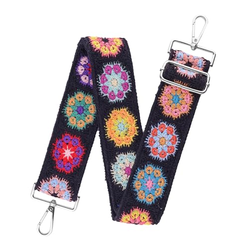 Crochet Flower Purse Straps Silver Hardware,2