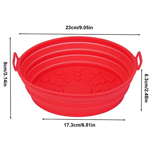 Panela de Silicone,Revestimentos redondos de silicone para fritadeiras a ar - Fritadeiras a ar redon