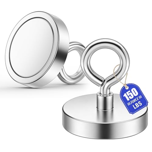 WUDIME 150LBS 36mm Fishing Magnet 2-Pack