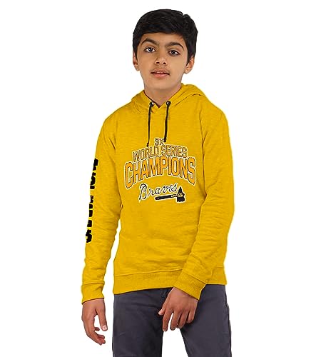 Image of Clotth Theory Boy's Fleece Solid Color Blocked Hooded Sweatshirt Jacket