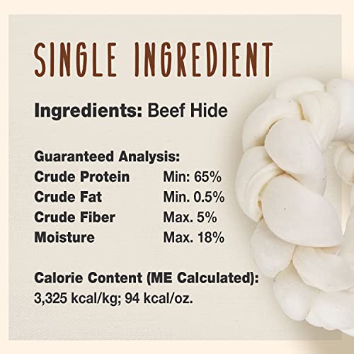 Cadet Premium Grade Beef Hide For Dogs, Rawhide Long Lasting Dog Chews, Chips, Curls & Rolls For Small/Medium/Large Dogs #TOP3