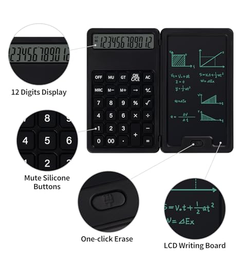 Brandpindda Desk Portable Basic Calculator with Notepad and Stylus の商品画像 2