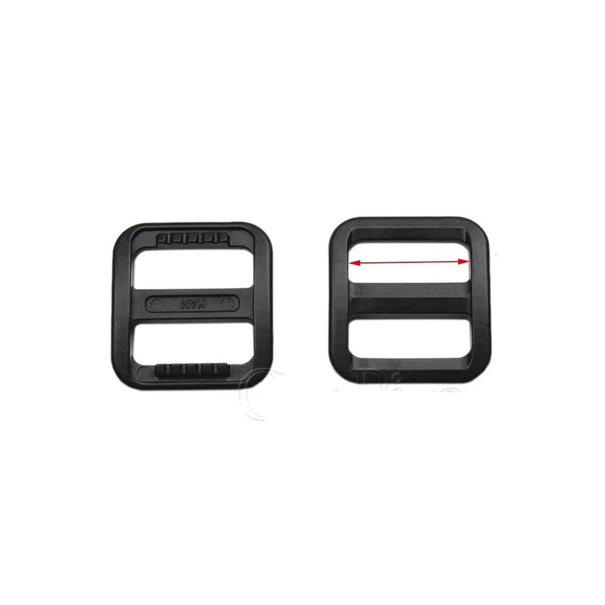 Kunststoff-Schieber, dreieckig, verstellbare Schnallen, breiterer Stil, Rucksackgurte, Taschen, Hundehalsbänder, Gurtband, 10 mm, 15 mm, 20 mm, 25 mm, Schwarz, 1000 Stück, Gurtbandgröße 15 mm