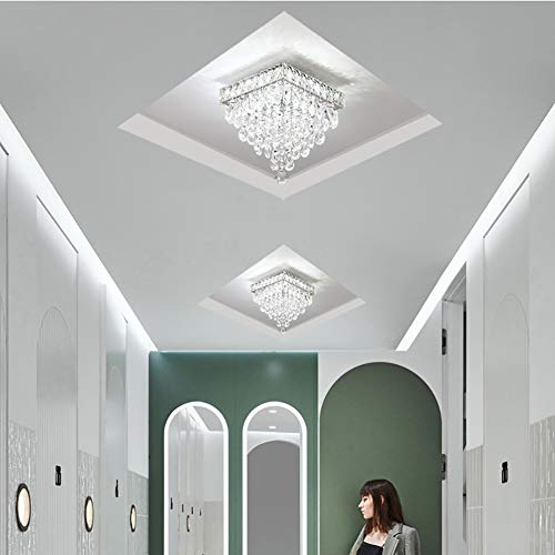 Con Perline a Goccia di Cristallo Piazza Lampada