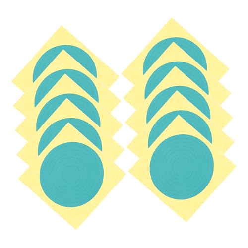 PRETYZOOM Long-Lasting Pressure Gauge Decals 10 Sheets of Adhesive Indicator Stickers Visibility in Low Light