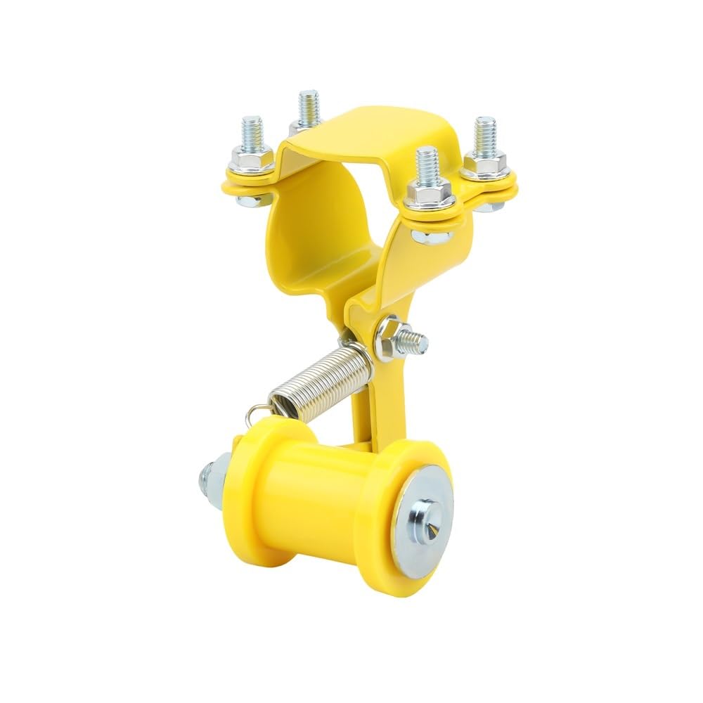 Reemplazar Ajustador de Cadena de Motocicleta con Perno de Ruedas guía, ajustador automático en Rodillo Apto for Piezas de Motocicleta de 50cc-500cc(Yellow)