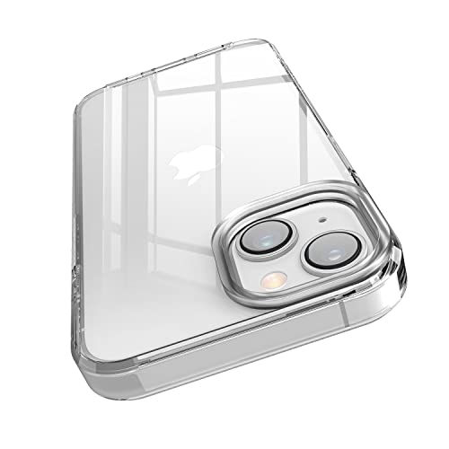elago Cover ibrida trasparente compatibile con iPhone 14 (6,1'), tecnologia ibrida PC + TPU, ingiallimento ridotto, cristallo trasparente, custodia antiurto, protezione integrale (trasparente)