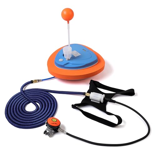 TUXING Scuba Diving Ventilator Tankless Diving System,Portable Rechargeable Scuba Diving Tank,Waterproof Air Compressor,Swimming Pool Toys Diving Toys,Dive without Tanks (Z270-Blue)